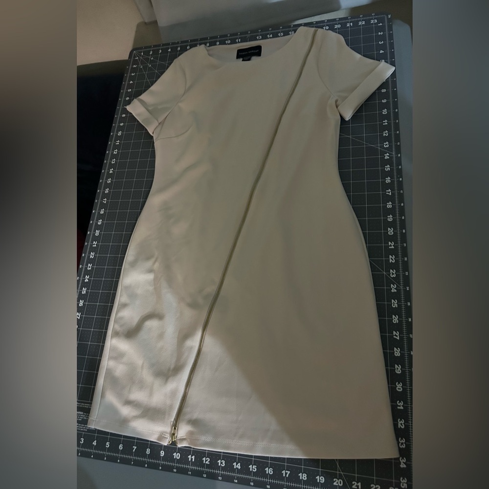 Donna Morgan Beige Mini Dress
